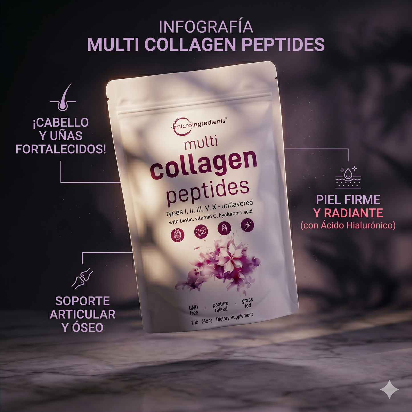 Multi Colageno Peptides : Colageno Integral Mas Energia y Beneficio Diario